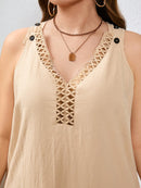 Vestido Feminino de Algodão com Bordado Vazado - Michele. Plus Size