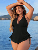 Tankini Feminino Frente Única E Cintura Alta Francys Plus Size