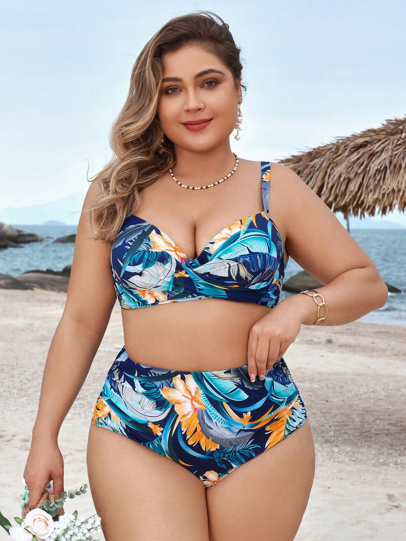 Biquíni Feminino estampado Push Up Bally Plus Size