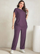 Conjunto Feminino De Calça E Blusa Manga Curta Shelly Plus Size
