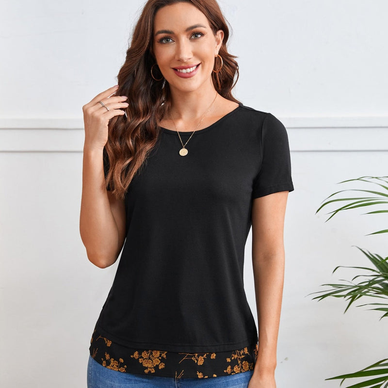 Blusa Feminina com detalhe nas costas e estampas exclusivas Alida