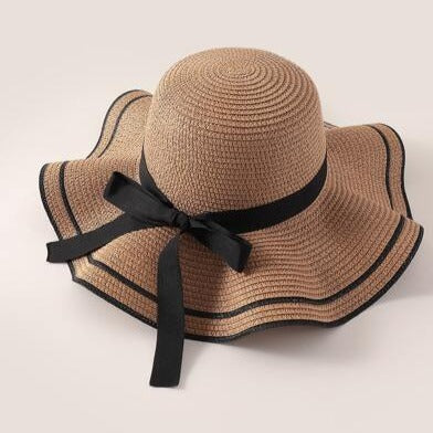 Chapéu de Palha feminino com Laço