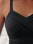 Maiô Feminino Modelador Com Decote V Sem Armação Belianna